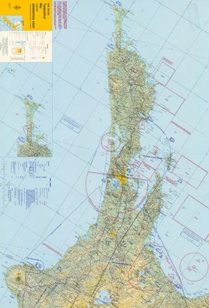 Aeronautical chart : New Zealand topographical map 1:500,000