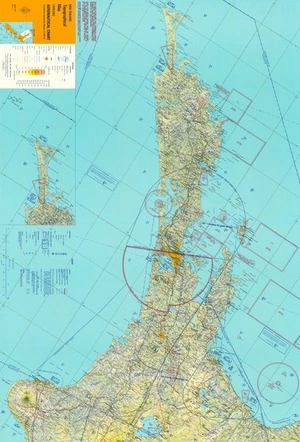 Aeronautical chart : New Zealand topographical map 1:500,000