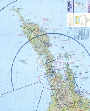 New Zealand aeronautical chart 1:500 000