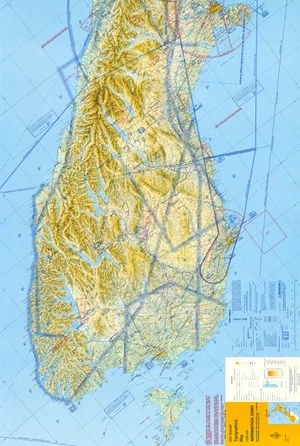 Aeronautical chart : New Zealand topographical map 1:500,000. Sheet 4.