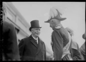 General Sir Charles Fergusson and William Massey (in top hat)