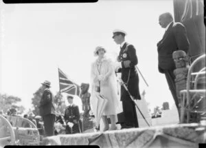Duke and Duchess of York in ceremonial activities, Arawa Park, Rotorua