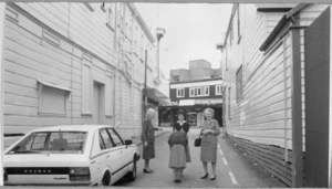 View down St Hill Street to Manners Street, Wellington - Photograph taken by Beverley Shore Bennett