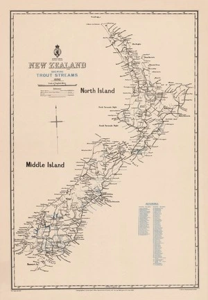 New Zealand shewing trout streams : 1892.