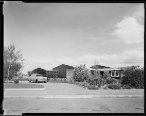 Exterior view of the Johnson family's house, Napier