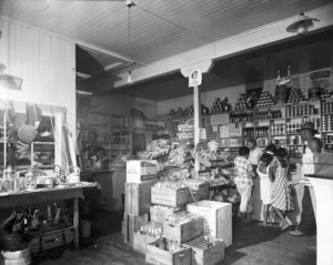 Interior of the Te Kao store, Northland