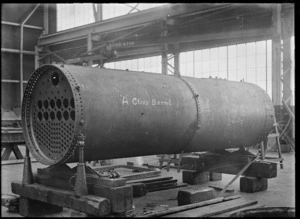 Firebox part for an A Class steam locomotive, showing a barrel