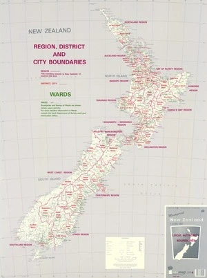 New Zealand : managerial : local authority boundaries.