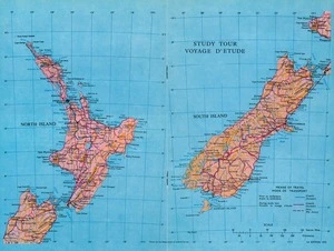 Study tour : [New Zealand] / drawn by the Department of Lands & Survey = Voyage d'etude.
