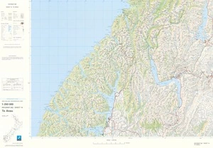 Te Anau : New Zealand topographical map.