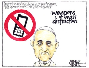 Mass distraction - Pope Francis condemns use of cellphones