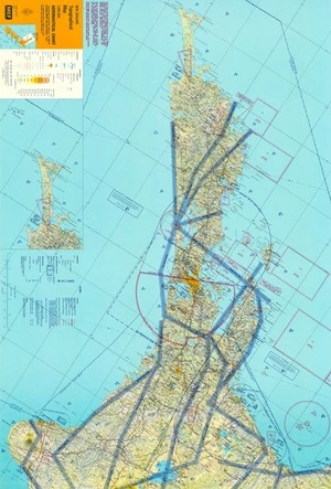 Aeronautical chart : New Zealand topographical map 1:500,000.