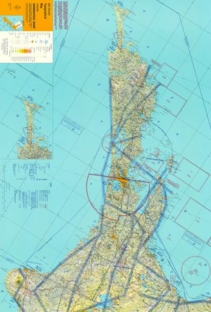 Aeronautical chart : New Zealand topographical map 1:500,000. Sheet 1.