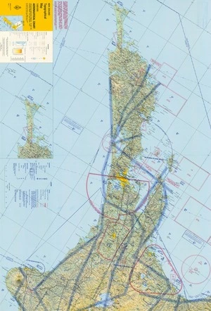 Aeronautical chart : New Zealand topographical map 1:500,000.