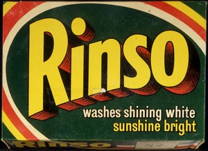 Reckitt and Colman New Zealand :[Rinso packet. 1950s?].
