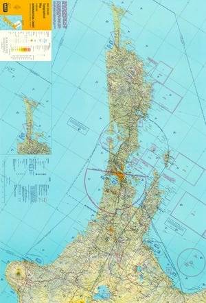 Aeronautical chart : New Zealand topographical map 1:500,000 : MEF.