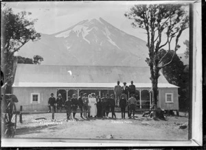 Dawson Falls Mountain House, on Mount Egmont (now Mount Taranaki) - Photograph taken by James Duncan