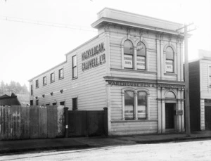 Macky Logan Caldwell Limited building, Wanganui - Photograph taken by Frank Denton