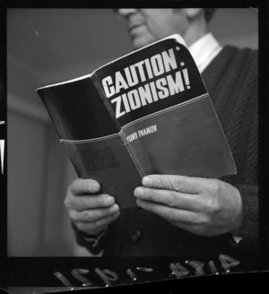 Yuri Ivanov's book 'Caution - Zionism!' that prompted a protest by Wellington Jews