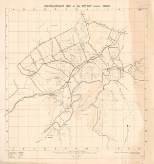 Reconnaissance map of the district around Oringi.