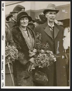 Sir Thomas Kay Sidey with Lady Helena Sidey