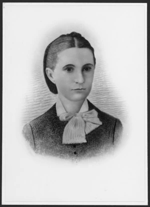 Photograph of portrait of Mrs Johanna Savage