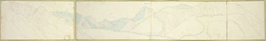 Haast, Johann Franz Julius von, 1822-1887: [M P S and glacial moraine. Mr Potts' station, Hakatere, South Canterbury? 1862?]