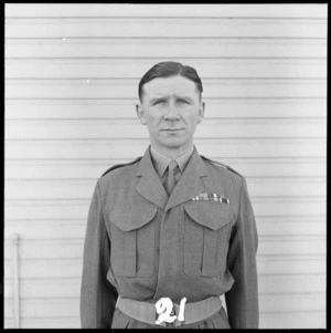 Photograph of Major F Rennie MBE