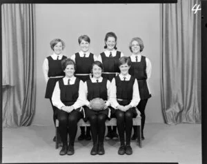 Wellington East [Girl's College?] basketball team