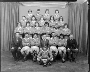 Onslow Rugby Football Club, Wellington, senior A team with trophy