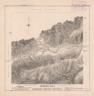 Topographical plan of Skiddaw Survey District / F.S. Stephenson Smith, F.A Thompson, assistant surveyors 1883 ; drawn by John M. Malings Decr. 1883.