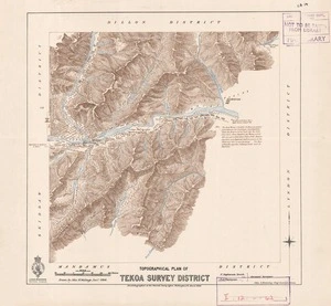 Topographical plan of Tekoa Survey District / F. Stephenson Smith, F.A. Thompson assistant surveyors ; drawn by John M. Malings.