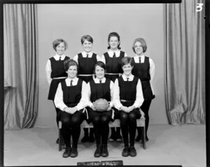 Wellington East [Girl's College?] basketball team