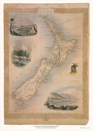 New Zealand / map drawn & engraved by J. Rapkin ; illustrations by H. Warren & engraved by J.B. Allen.