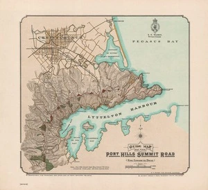 Guide map of the Port Hills Summit Road (King Edward VII Drive) / H.R.S. delt. revised H.K. 1917..