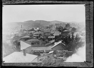 Waipukurau township, looking towards Mount Vernon