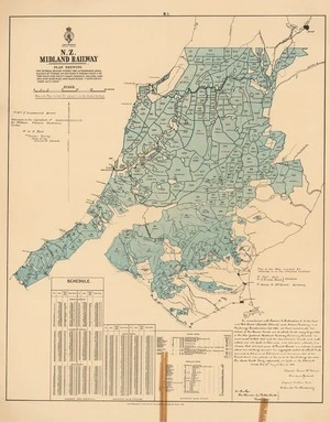 N.Z. Midland Railway : plan shewing the several blocks within the authorised area valued in terms of Section 8, Subsection 3 of the East and West Coast (Middle Island) and Nelson Railway and Railways Construction Act 1884.