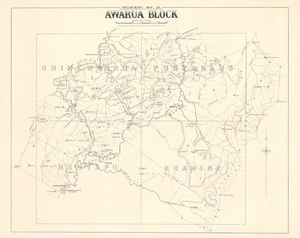 Preliminary map of Awarua Block.