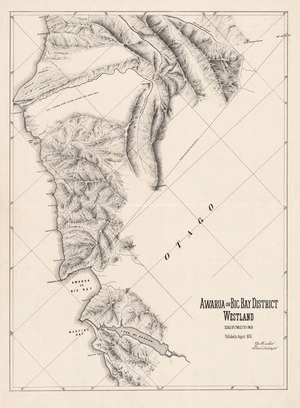 Awarua or Big Bay District, Westland / G. Mueller, Chief Surveyor.