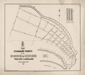 Plan of standard points in the Borough of Gisborne, Prov. Dist. of Auckland / W.L. Buscke.