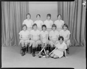 Wellington Technical College Old Girls' senior A hockey team of 1972