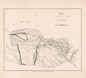 Plan of Ngatapa Pa (Poverty Bay) : taken by Col. Whitmore with the Colonial Force from the Hauhau under Te Kooti / O.L.W. Bousfield, staff surveyor.