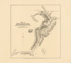 Map of explorations : [western Otago] / supplied by Thos. Mackenzie M.H.R. & W.S. Pillans, 1894.