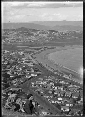 View looking over Lyall Bay