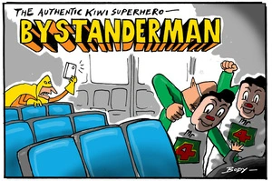 The Authentic Kiwi Superhero - Bystanderman