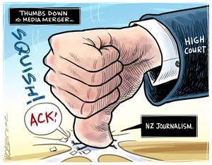 Thumbs down to media merger. NZ journalism