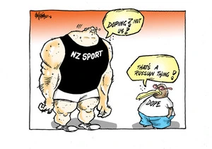 NZ Sport. "Doping? Not us!" "That's a Russian thing!"