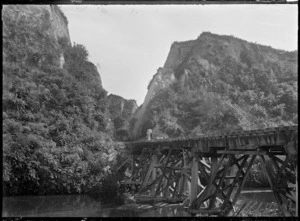 Unidentified railway bridge over a river