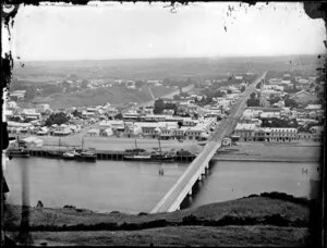 Panoramic view from Durie Hill, overlooking the southern part of Whanganui's township