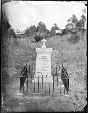 William Dunckley, grave and tombstone, Whanganui district